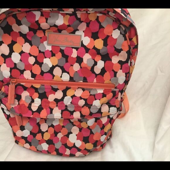 Vera Bradley Campus Backpack Multi Color Pixie - Picture 3 of 6